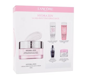 Lancôme Hydra Zen denní pleťový krém Hydra Zen Anti-Stress Moisturising Cream 30 ml + noční pleťový krém Hydra Zen Anti-Stress Moisturising Night Cream 15 ml + pleťové sérum Advanced Génifique 7 ml + odličovací mléko Galatée Confort 50 ml + pleťové toniku