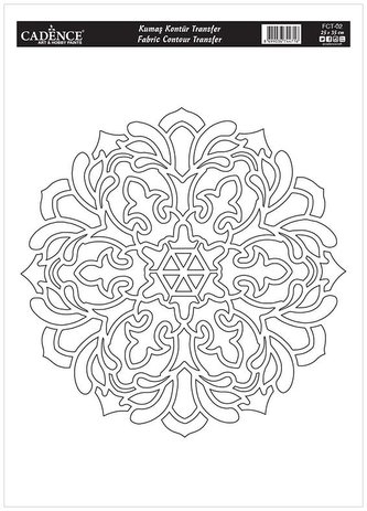 Transferový obrázek na textil Cadence 25x35 cm / Mandala 2