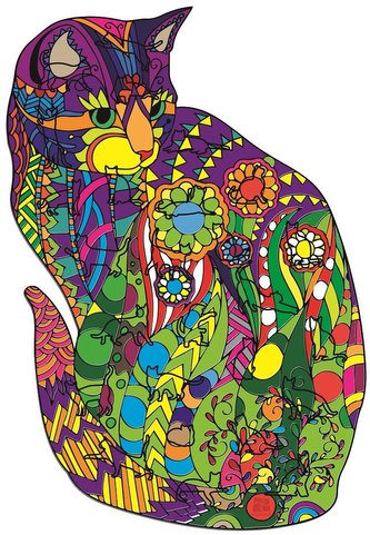 NiXiM Mandala art puzzle - Kočka