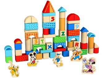 Hračka Disney baby Mickey stavebnice 100 ks, 18 x 27 cm