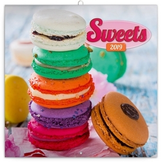 Poznámkový kalendář Sladkosti 2019