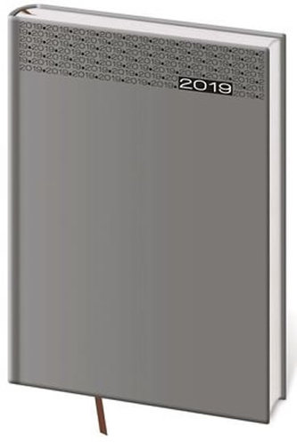 Diář 2019 - Gommato/ týdenn B5/šedá