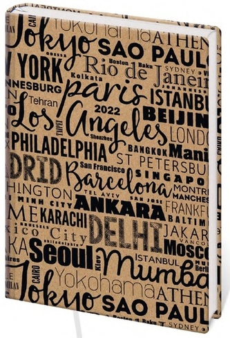 Diář 2022 A5 LYRA denní L206 City kraft