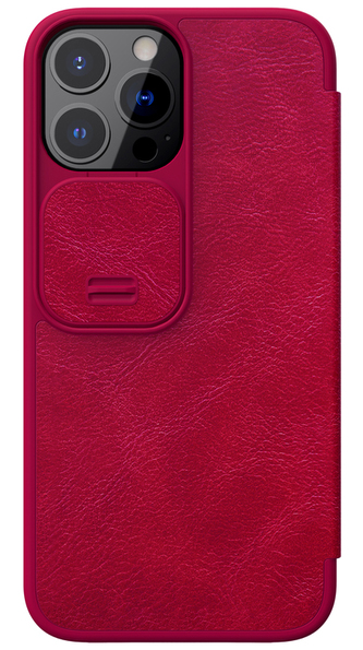 Nillkin Qin Book Pro pouzdro iPhone 13 Pro, Red