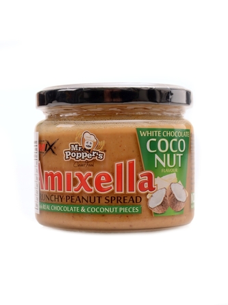 Amix Mr. Poppers - Amixella peanut spread 250g ořechové máslo - triple brownie