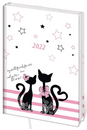Diář 2022 A5 LYRA denní L204 Cats