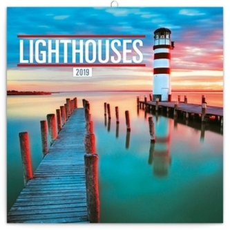 Poznámkový kalendář Majáky 2019, 30 x 30