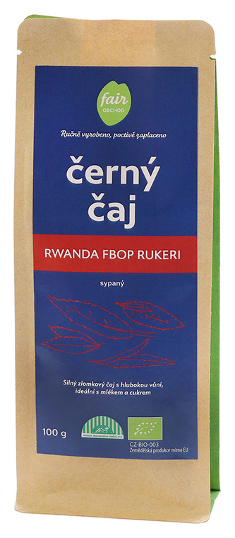 Fairobchod Bio černý čaj Rwanda FBOP Rukeri sypaný, 100 g