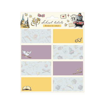 Poznámkové nálepky Harry Potter: Grafka - set 16 kusů (list 16 x 20 cm)