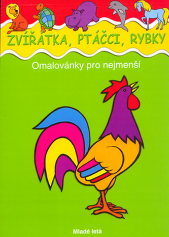 Zvířátka, ptáčci - omalovánka