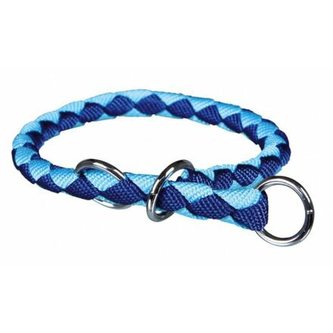 Nylonový obojek kulatý CAVO - modrý/sv.modrý - DOPRODEJ - S:30-36cm/12mm