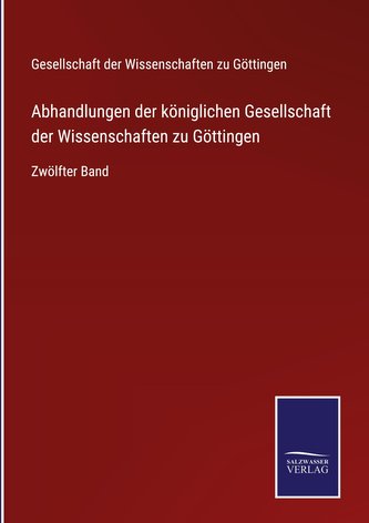 Abhandlungen der königlichen Gesellschaft der Wissenschaften zu Göttingen
