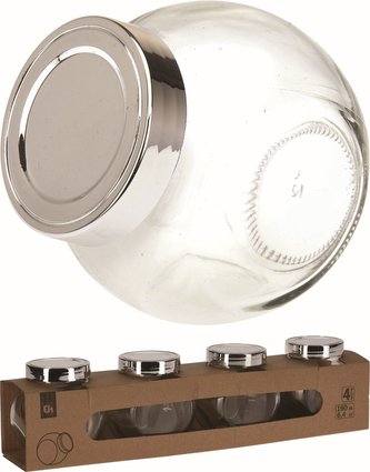 Kořenka 4 ks 190 ml sklo / plast