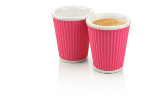 LES ARTISTES Sada 2 ks hrnků 180 ml Rose