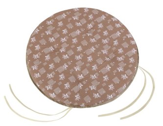 Sedák Adéla kulatý hladký - hnědý kvítek - průměr 40 cm