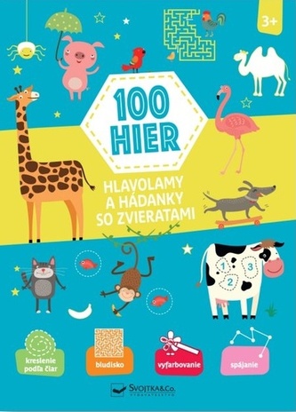 100 hier Hlavolamy a hádanky so zvieratami 3+