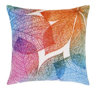 Povláček MIKRO vzorovaný - duhové listy - 40x40 cm