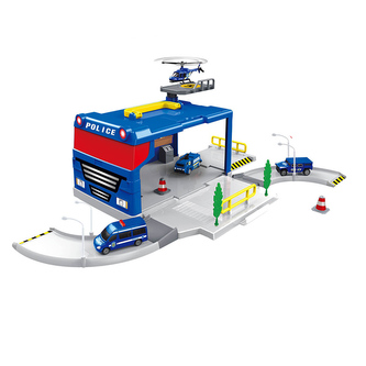 Kufr policejní stanice rozložitelný s auty