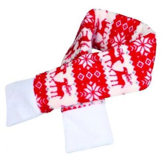 Vánoční šála S 50cm červená - DOPRODEJ