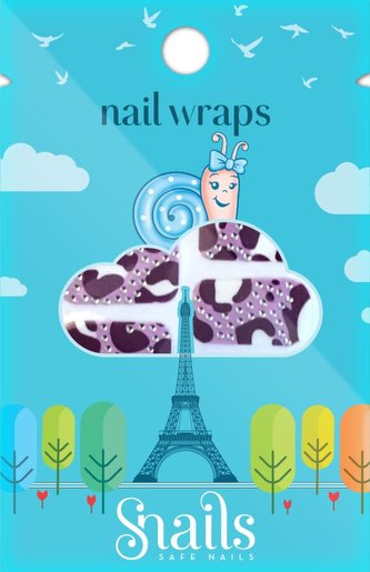 Snails Nalepovací nehty - Purple Zebra