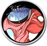 Kovový odznáček Pink Floyd: The Wall (průměr 2,5 cm)