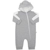 Kojenecký teplákový overal New Baby The Best šedý - velikost 92 (18-24m)