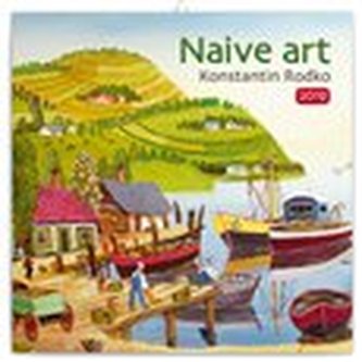 Poznámkový kalendář Naivní umění – Konstantin Rodko 2019