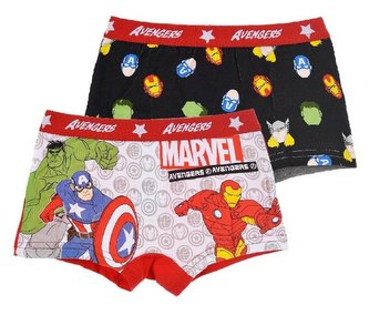SADA 2 KS BOXERKY AVENGERS bio - velikost 6-8