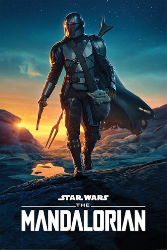 Plakát Star Wars|Hvězdné války: TV seriál The Mandalorian Nightfall (61 x 91,5 cm)