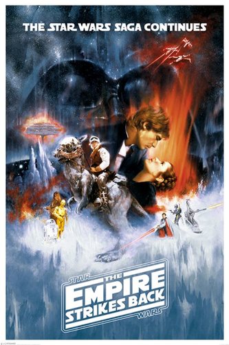 Plakát Star Wars|Hvězdné války: The Empire Strikes Back (61 x 91,5 cm)