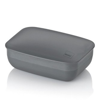 Miska na mýdlo s víkem MARI antracit