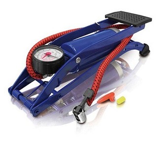 Pumpička nožní s manometrem jednopístová ERBA ER-03009