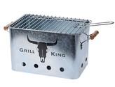 Gril přenosný piknikový GRILL KING stříbrná