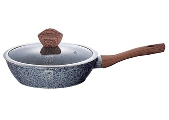 Pánev hluboká s mramorovým povrchem a poklicí 24 cm Forest Line BERLINGERHAUS BH-1210