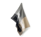 Utěrka TABEA 100% bavlna, dekor hrnek, béžová / šedá 50x70cm KELA KL-11730