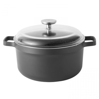 Kastrol s poklicí s mramorovým povrchem GEM 24 cm