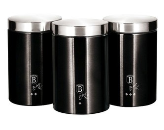 Dóza na potraviny sada 3 ks Royal Black Collection