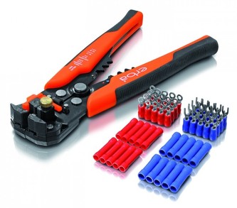 Odizolovací a konektorové kleště sada 61 ks ERBA ER-33286