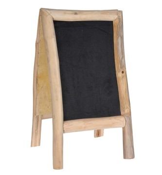 Tabule křídová oboustranná teakové dřevo 40 x 70 cm