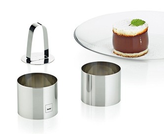 Dezertní tvarovací kroužky 7,5x6 cm  DECORE 3ks, nerez 18/10 KELA KL-10781