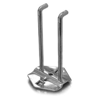 Hák dvojitý pro děrovanou stěnu délka 10 cm ERBA ER-06766