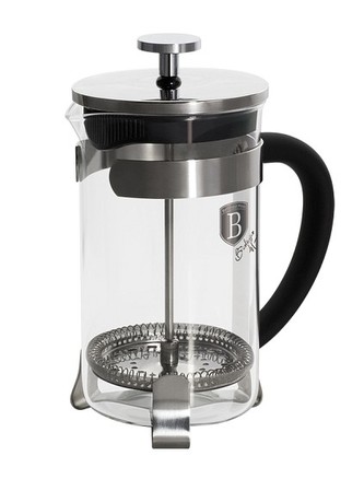 Konvička na čaj a kávu French Press 350 ml černá BERLINGERHAUS BH-1786