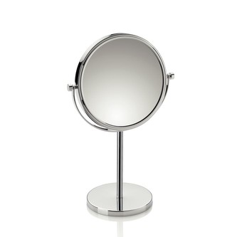 Zrcátko FABIENNE chrom L 23,5cm x W 13,5cm x H 37,5cm / Ř 20cm KELA KL-20642