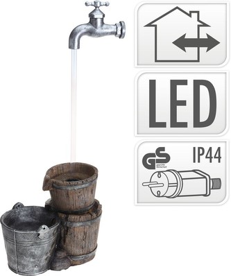 Fontána pokojová i venkovní s LED osvětlením Vědra