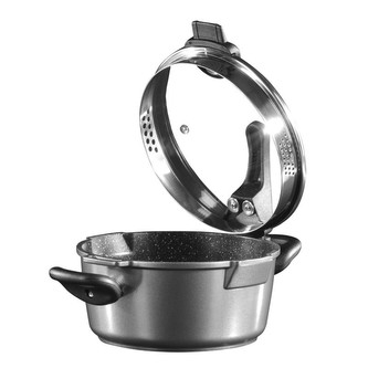 Hrnec s mramorovým povrchem s poklicí 28 cm STONELINE FUTURE