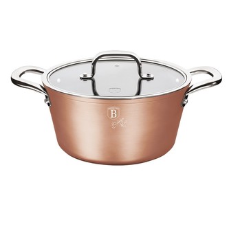 Kastrol s poklicí s mramorovým povrchem 20 cm Bronze Titan Collection BERLINGERHAUS BH-1688