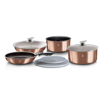 Sada nádobí s odnímatelnou rukojetí 9 ks Rosegold Metallic Line Sada nádobí s odnímatelnou rukojetí 9 ks Rosegold Metallic Line