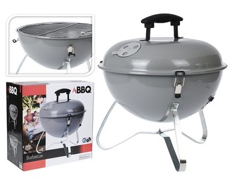 Gril kulový přenosný 37 cm šedá