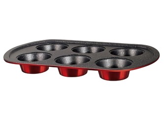 Forma na muffiny s mramorovým povrchem 6 ks Burgundy Metallic Line