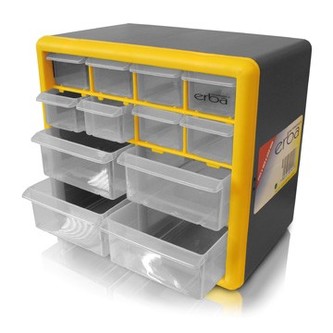 Box na součástky 12 šuplíků ERBA ER-02441